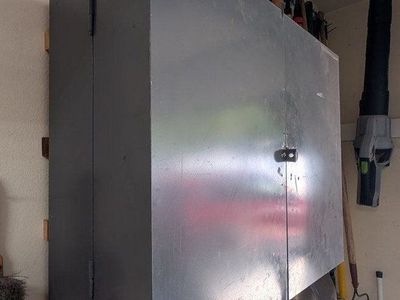 Gray Metal Wall-Mounted Storage cabinet