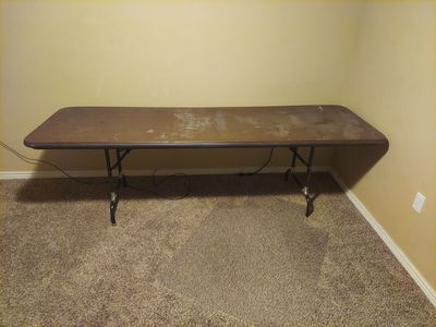 8' folding table. Must sell this weekend!