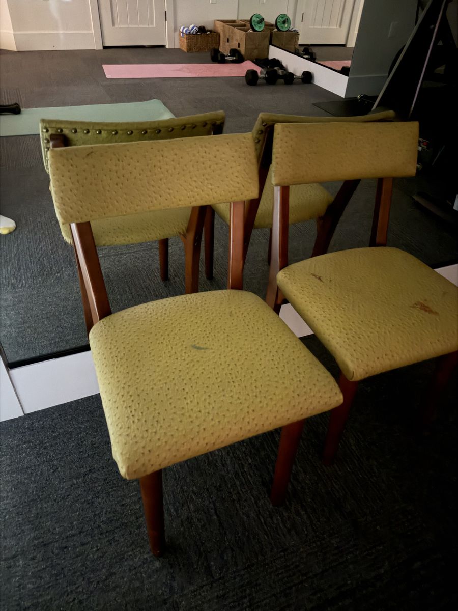 Russel wright chairs, original collectors - some damage