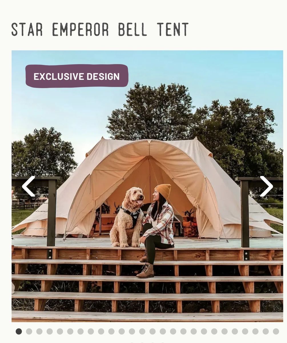️ NEW & UNUSED Boutique Glamping Tent – 50% OFF ($3,000 Retail)