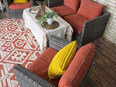 3-piece patio set with cushions