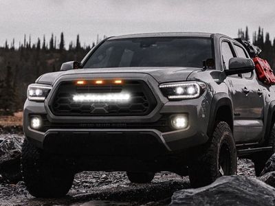 TRD Pro Grille With LED Light Bar For 2016-2023 Toyota Tacoma - AfterMarket