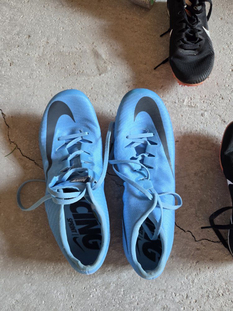 Nike Zoom Superfly Elite Sprint Track & Field Spikes - Blue/Red- Excellent Condition Size 11 mens