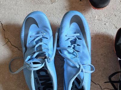 Nike Zoom Superfly Elite Sprint Track & Field Spikes - Blue/Red- Excellent Condition Size 11 mens