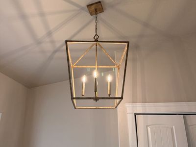 Lantern style chandelier candelabra