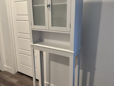 Brand New White Over The Toilet Storage Cabinet