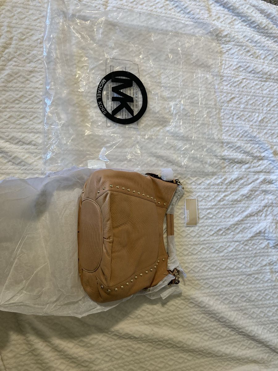 New Michael Kors Handbag Middleton Style Tan