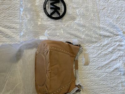 New Michael Kors Handbag Middleton Style Tan