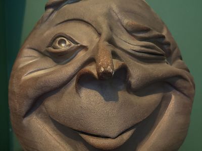 An Original Casey Hankin Ceramic Face Vase