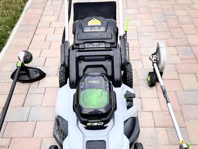 EGO Lawn Equipment Set – Mower, Trimmer, Edger + 7.5Ah Battery