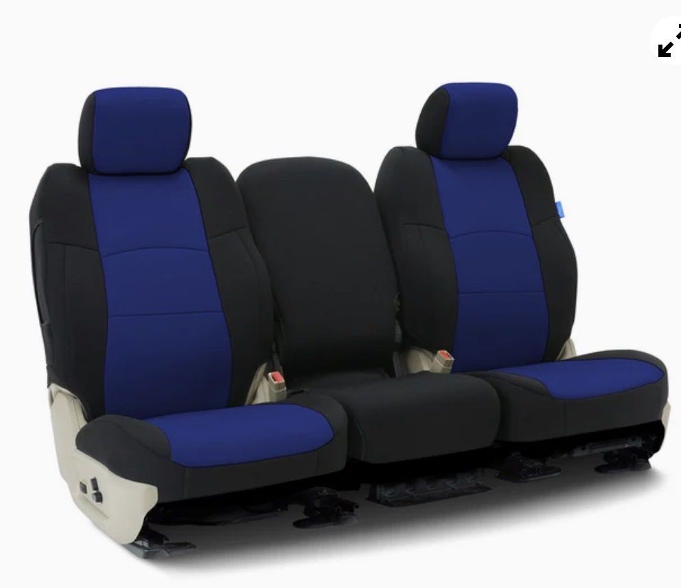 Ford F150 (2021-2025) Seat Covers Blue/Black Neosupreme - Front Row Protection - New!