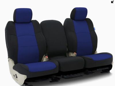 Ford F150 (2021-2025) Seat Covers Blue/Black Neosupreme - Front Row Protection - New!