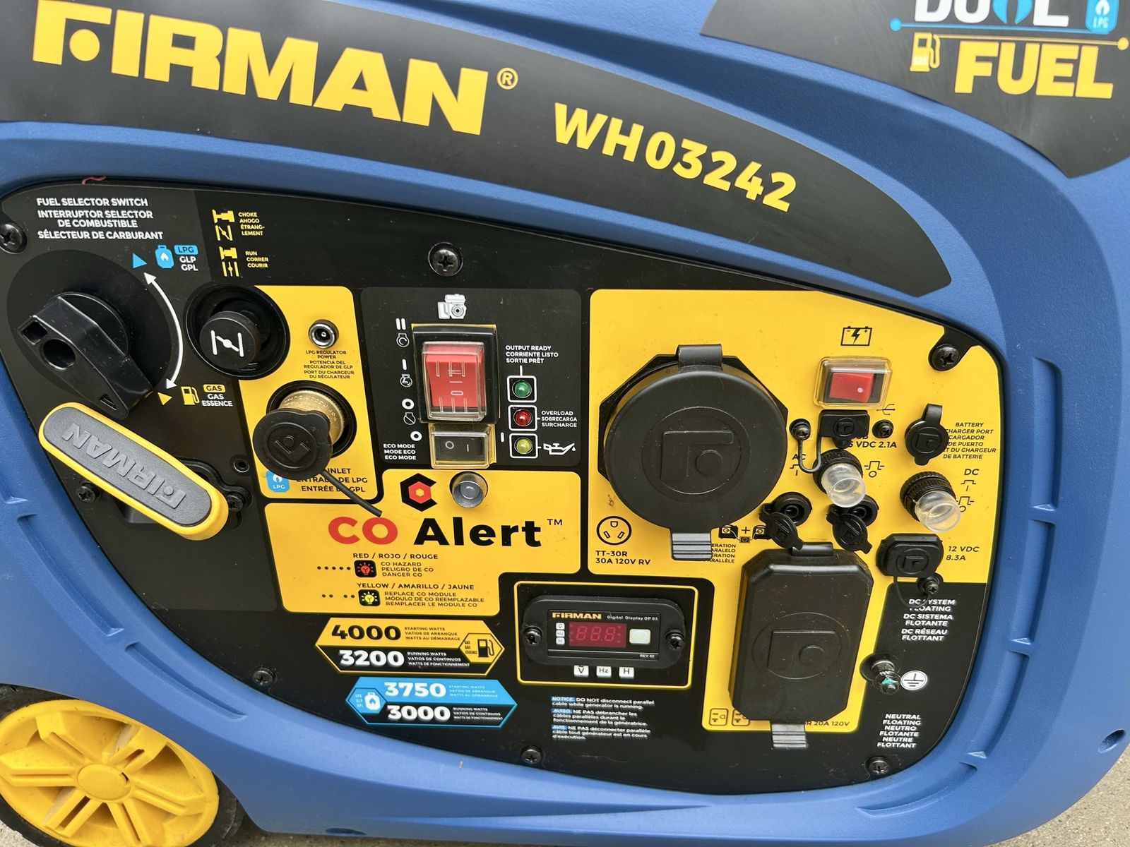 Firman 4000 Watt Dual Fuel Generator