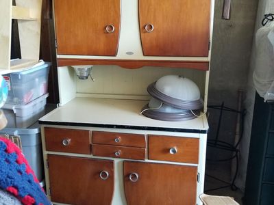 Antique Hoosier Brand Kitchen Cabinet; Reduced from $475 to $300 firm for quick sale