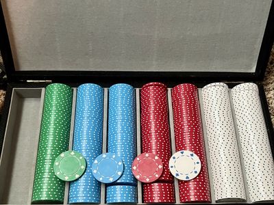 Suited Poker Chip Set with Carrying Case