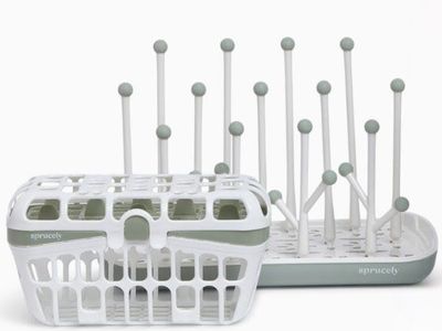 Sprucely Bottle Drying Rack + Dishwasher Basket