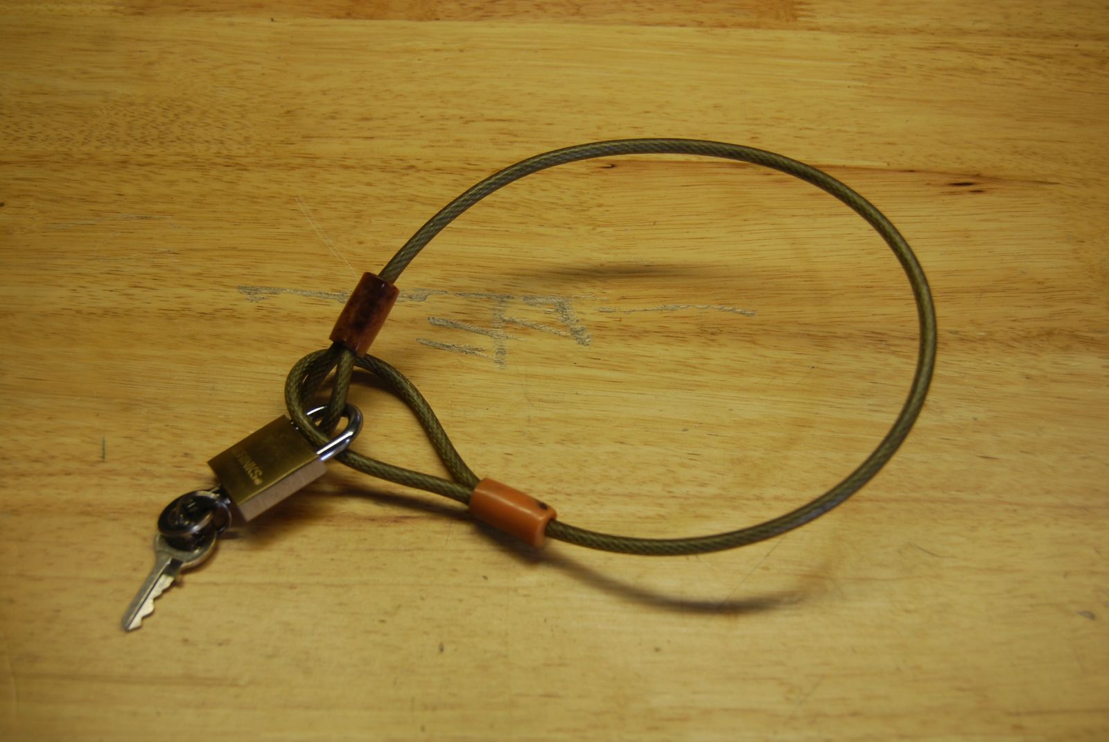 Onguard Cable and lock for bike or item attached to bike.