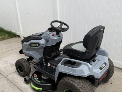 EGO Power+ Electric Riding Lawn Mower, 42" Deck Cordless Tractor, Includes (6) 56V 6.0Ah Batteries and Charger - TR4204
