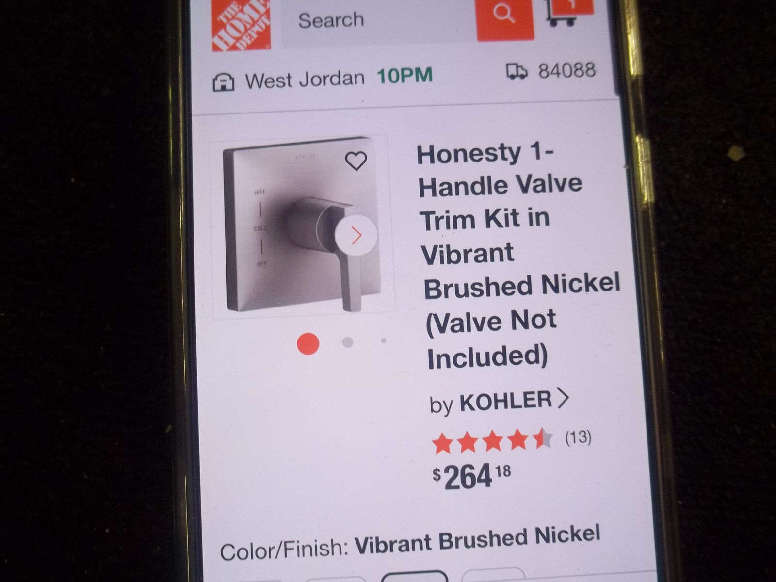 Kohler Honesty 1-Handle Valve Trim Kit