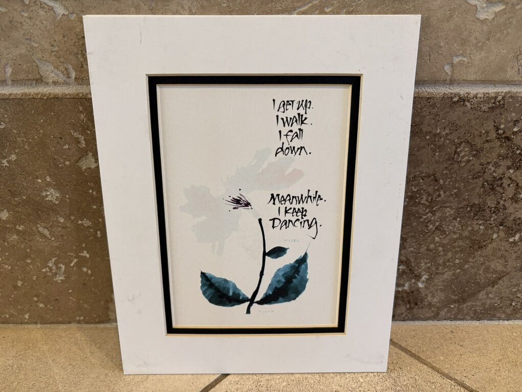 Inspirational Saying W/ Flower