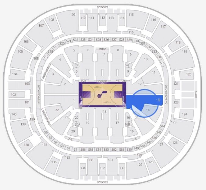 (2) Lower Bowl 2/12 Jazz vs Blazers Tonight $10/ea