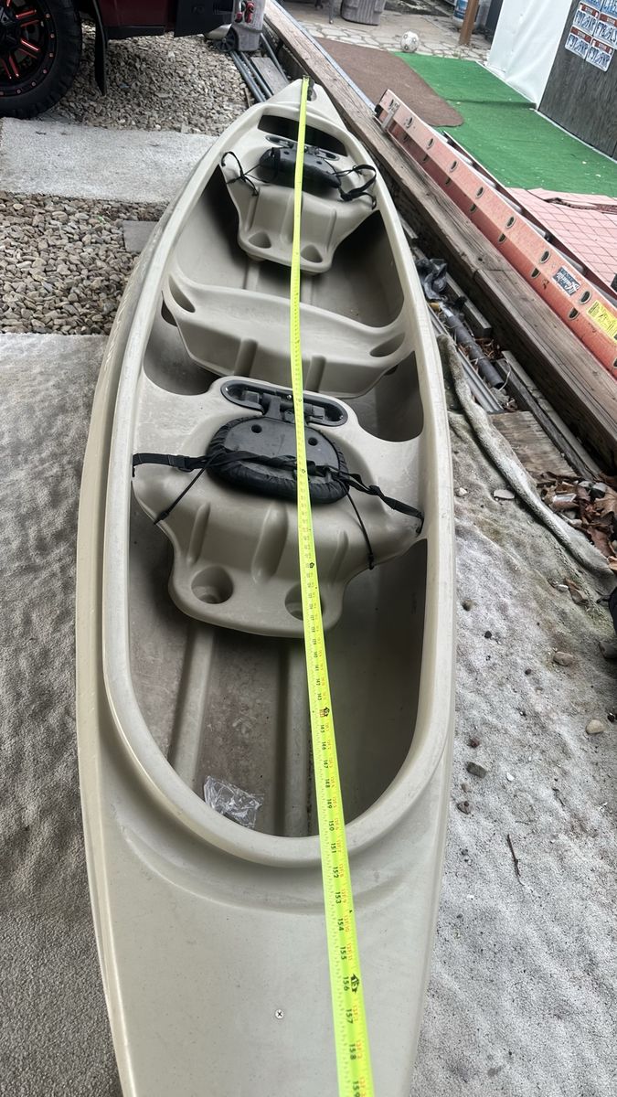 Mad River Canoe Passage 17.5 2-Person Kayak/Canoe with Paddles & Life Vest - Used Good Condition