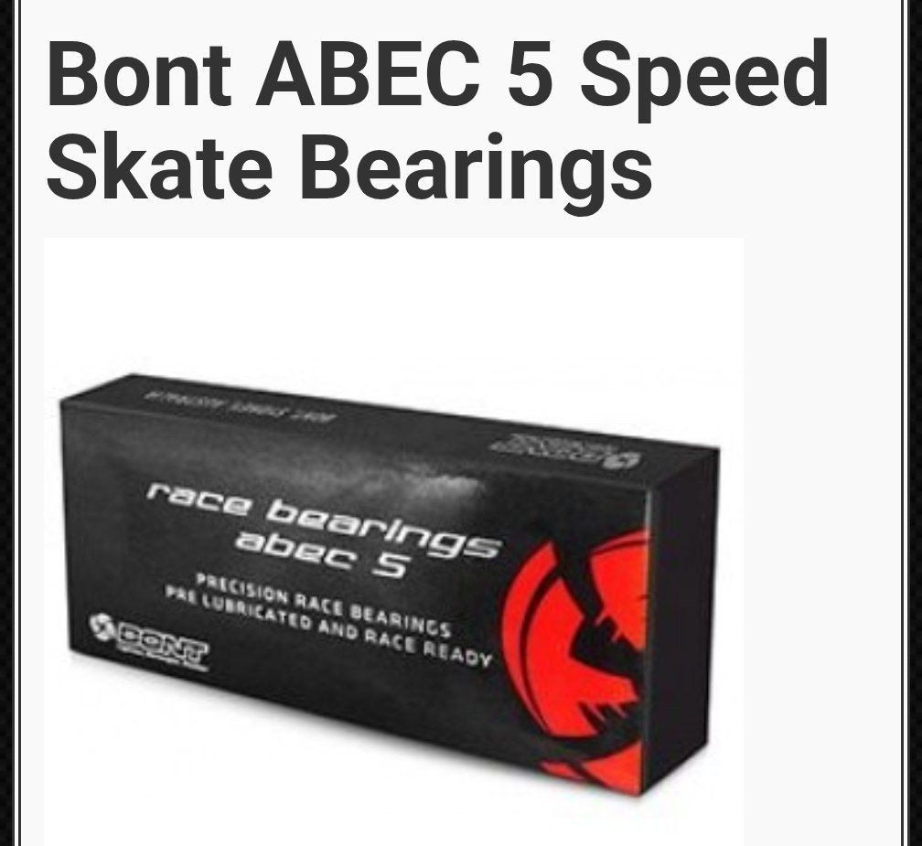 New Bont Abec 5 Race Bearings