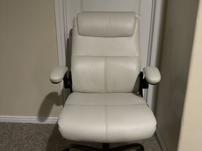 Wayfair Cream Leather Desk Chair