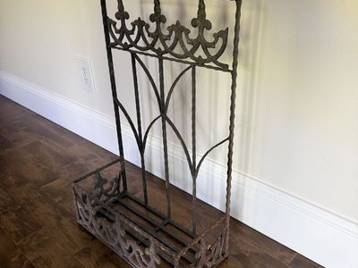 Rod Iron Hanging Plant Holder