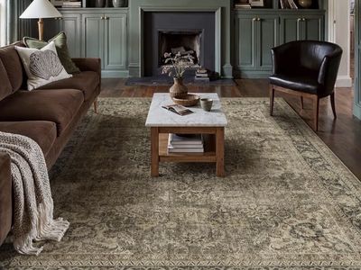 9x12 Vintage Brown Rug