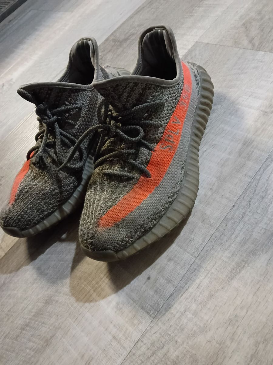 adidas Yeezy Boost 350 V2 Beluga 2.0 - Grey/Orange Primeknit Sneakers