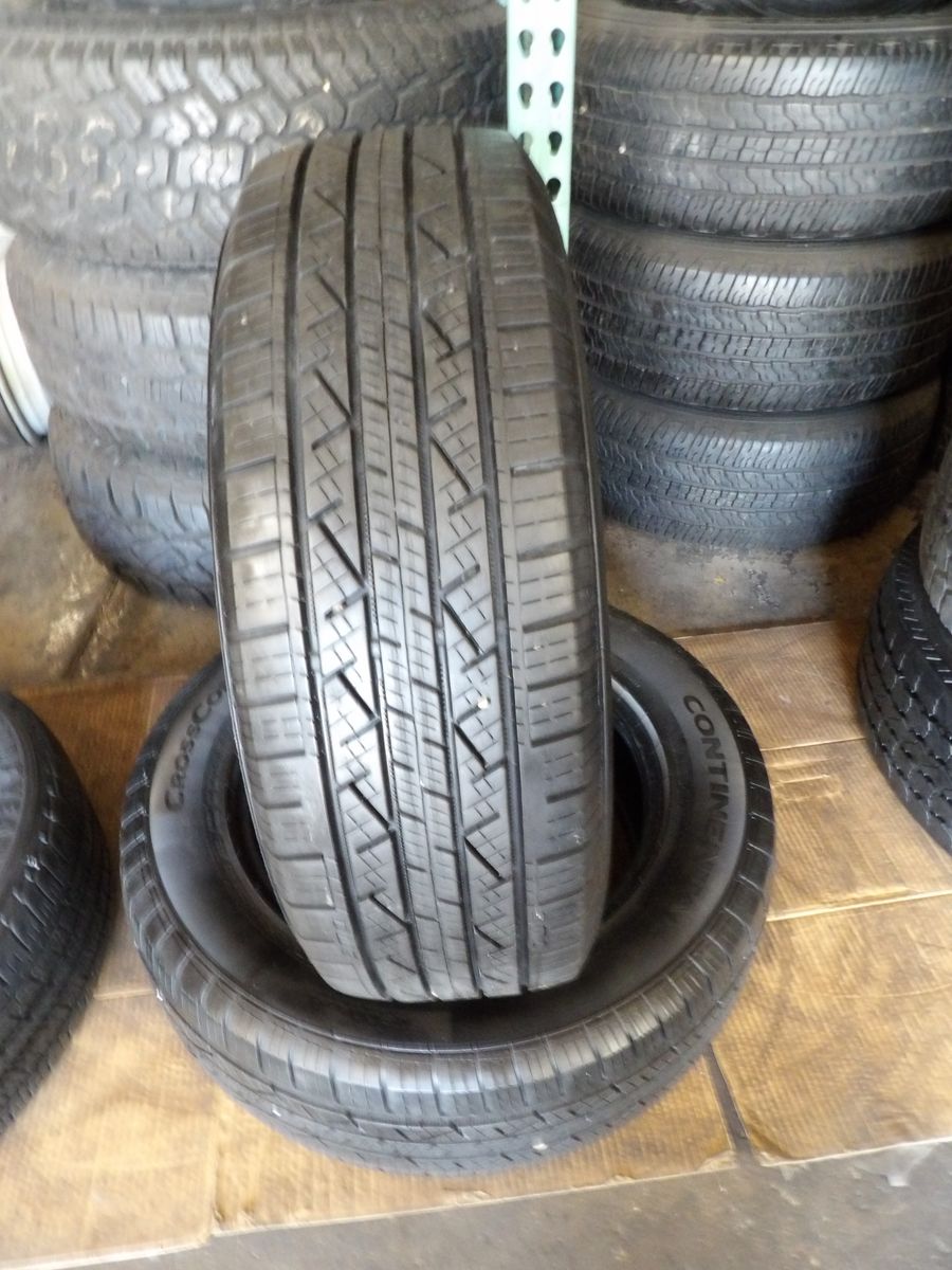 225/65R17 CONTINETAL CROSSCONTACT LX25 PAIR OF USED TIRES