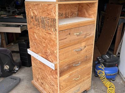 Workshop shelf organizer drawers garage shelf