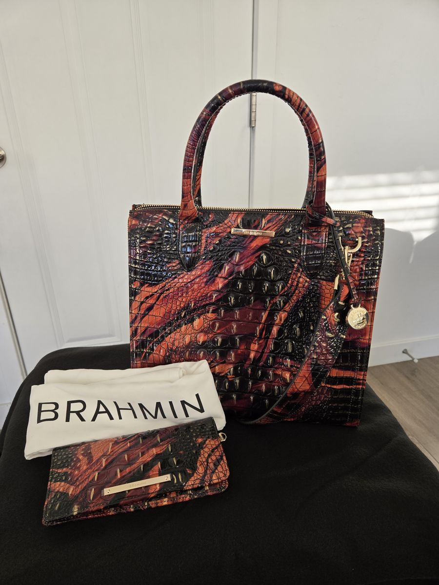 Brahmin Spice Melbourne Caroline Purse and Wallet Set NWT