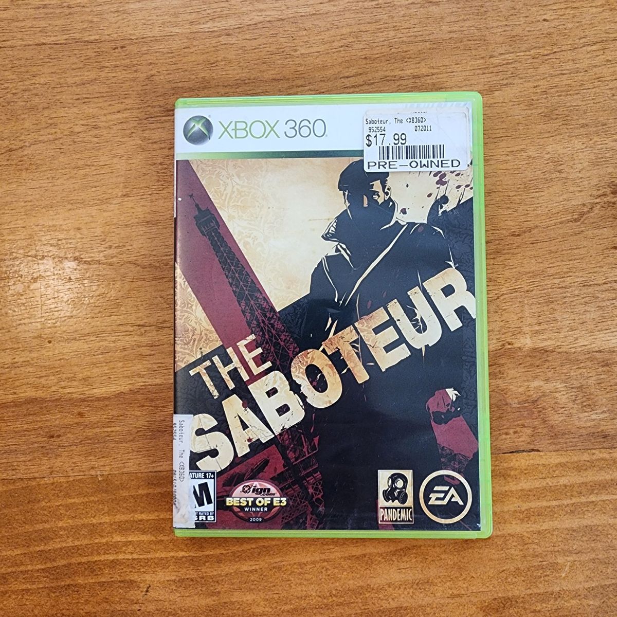 The Saboteur for Xbox 360 - Complete in Box Used Game