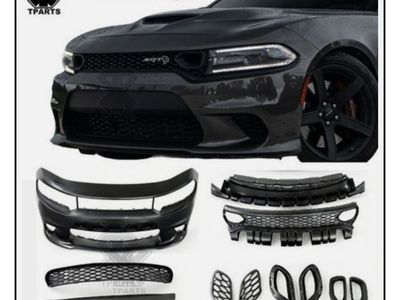 For 2015-2023 Dodge Charger Srt-8 Srt Hellcat Front Bumper Set