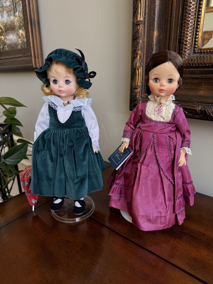 Madame Alexander “Louisa May Alcott and Bellows’ Anne” Dolls - Collector's Set, Vintage