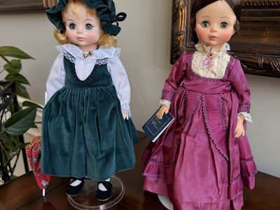 Madame Alexander “Louisa May Alcott and Bellows’ Anne” Dolls - Collector's Set, Vintage