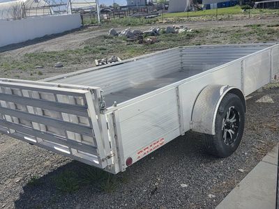 6x12 Aluminum Utility High Sided Trailer