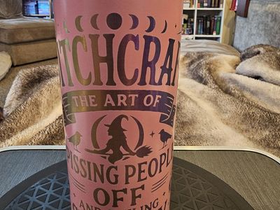 Witchcraft The Art Of Pissing People Off Pink Stainless Steel Tumbler