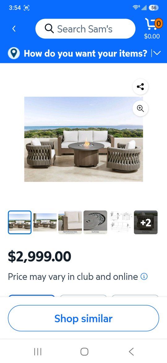 3-Piece Outdoor Woven Patio Halifax Seating Set with Gas Fire Pit Table and Custom Covers