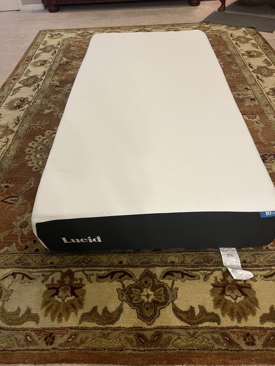New LUCID 10 Inch Firm Twin XL Foam Mattress
