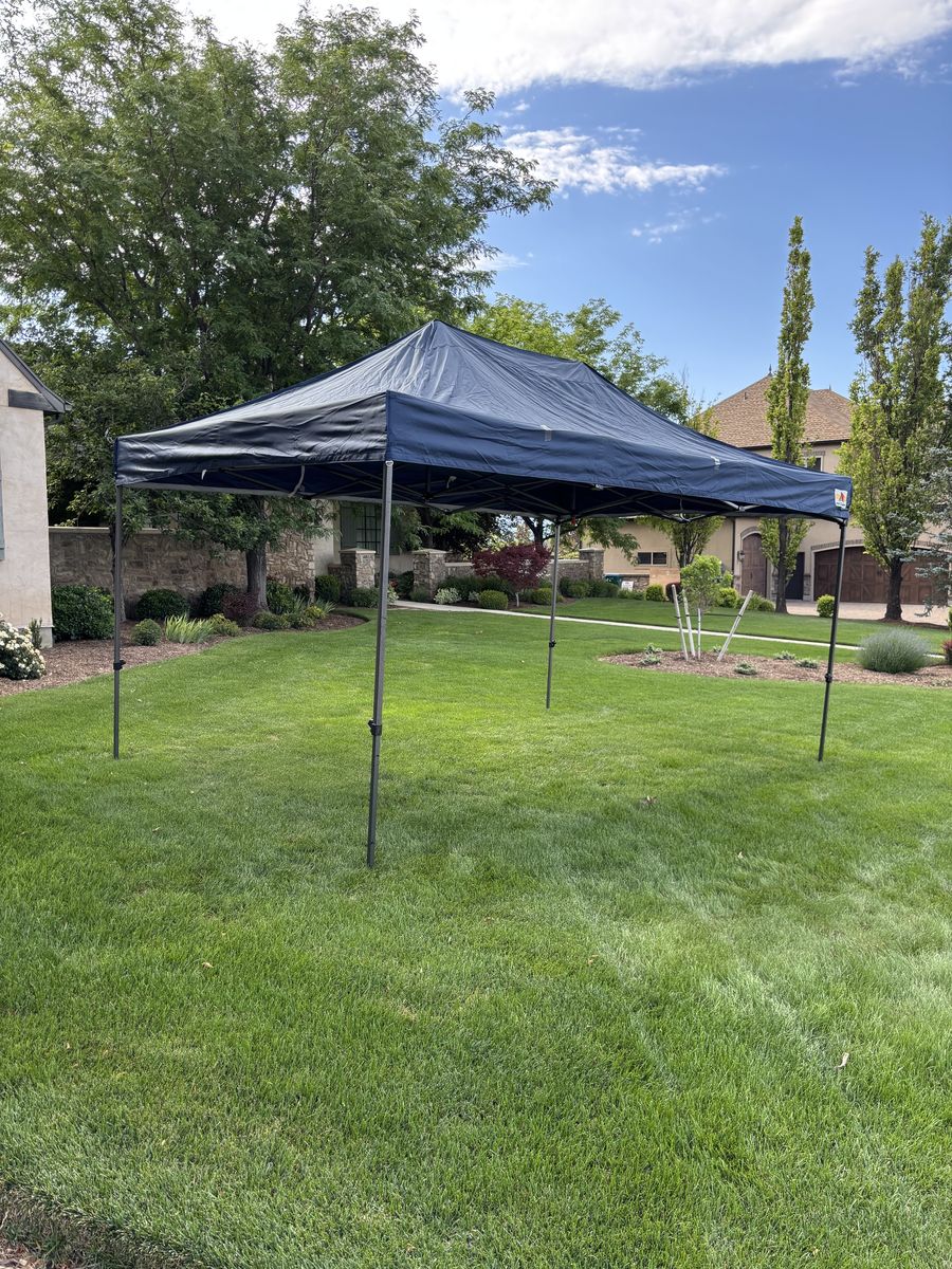 ABCCANOPY 10' x 15' Commercial Heavy-Duty Pop-Up Canopy – Navy Blue – Used Only Twice – $200