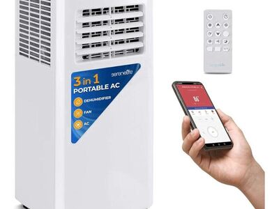 NEW SereneLife 8,000 BTU Portable Air Conditioner