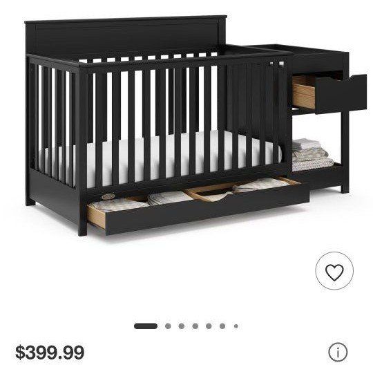 Graco Shiloh Convertible Crib and Changer in Black