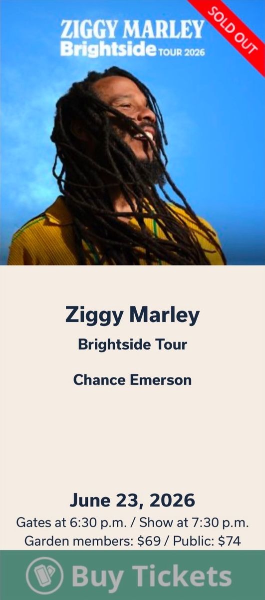 Ziggy Marley 4  tickets
