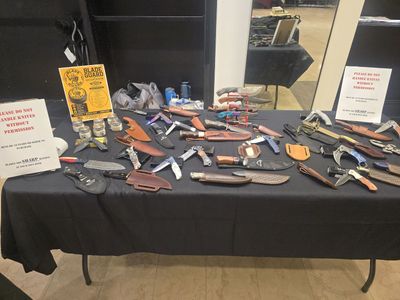 Assorted Knives & Blade Guard Products - Fixed Blades, Folders, Axes, Machetes, Blade Protection Wax