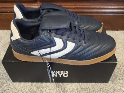 Size 10.5 Madden NYC Navy Blue Gum Sole Sneakers New in Box