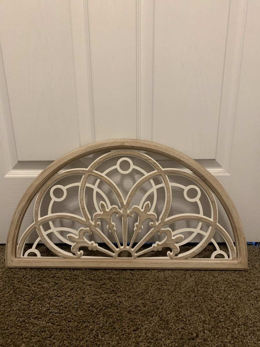 Semi-Circle Wooden Cutout Wall Decor Architectural Arch Accent