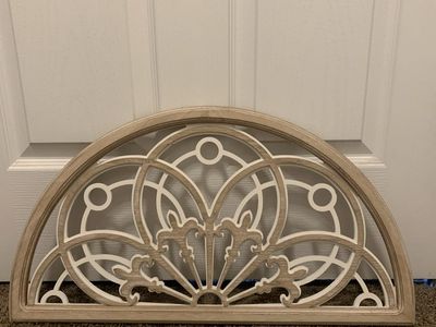 Semi-Circle Wooden Cutout Wall Decor Architectural Arch Accent